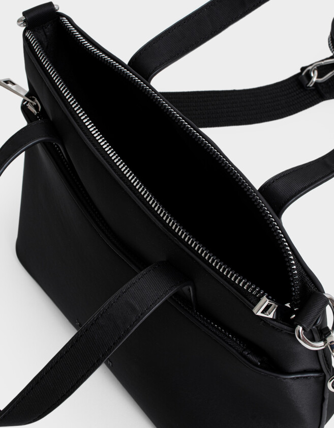 City Clasico Cartera City Con Pouch - Negro