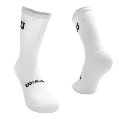 Medias Largas Pack X6 Pares Unisex Blanco