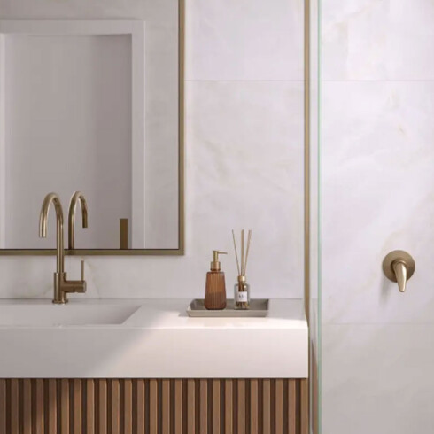 PORCELANATO MARMOLADO RECTIFICADO BLANCO PULIDO 49X99 BLANCO