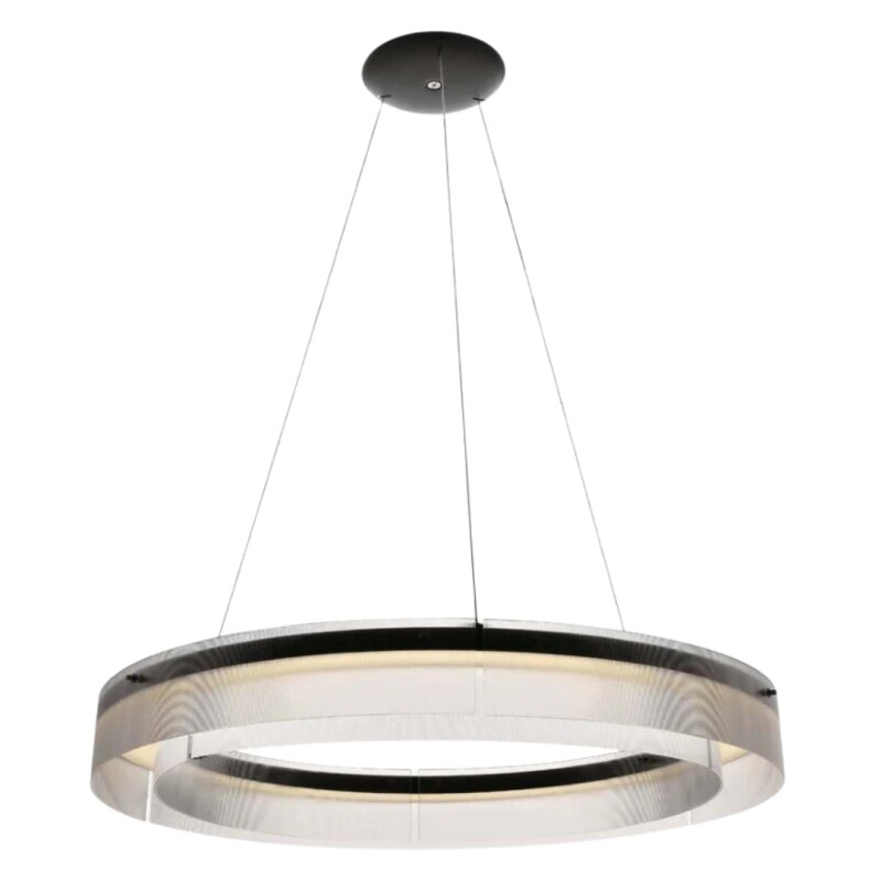COLGANTE LED LION 1L 58W 3000K NEGRO COLGANTE LED LION 1L 58W 3000K NEGRO