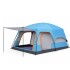 Carpa Impermeable Estructural Reforzada con Avance 4-6 Personas Celeste