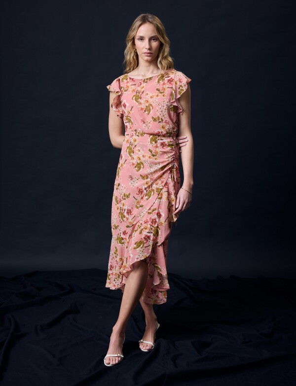 Vestido Maxi Flores ROSA/MULTI