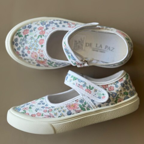Guillermina De Lona Canvas Girl Lisas Del 27 Al 35 Floral Pastel