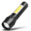 Mini Linterna LED Recargable USB con Zoom Mini Linterna LED Recargable USB con Zoom
