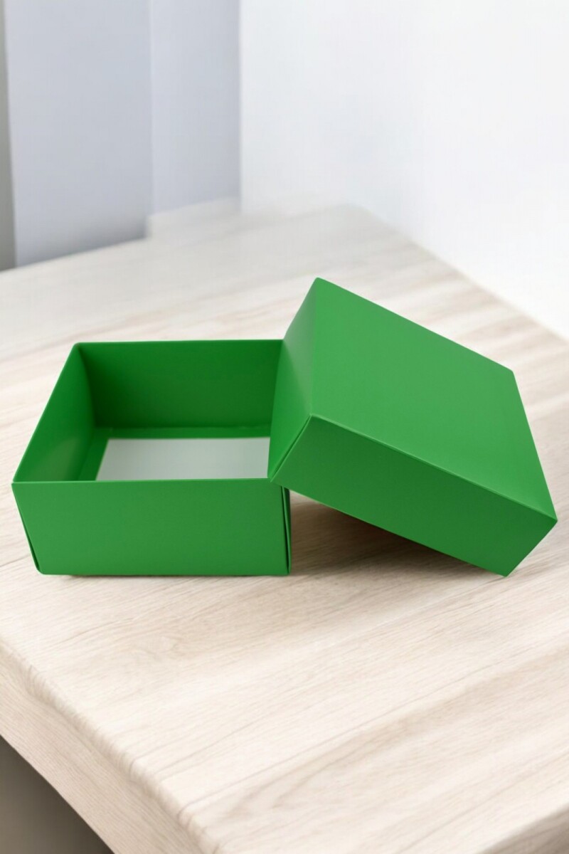Caja eco 04 - 12x12x6 cm. - VERDE BENETTON 