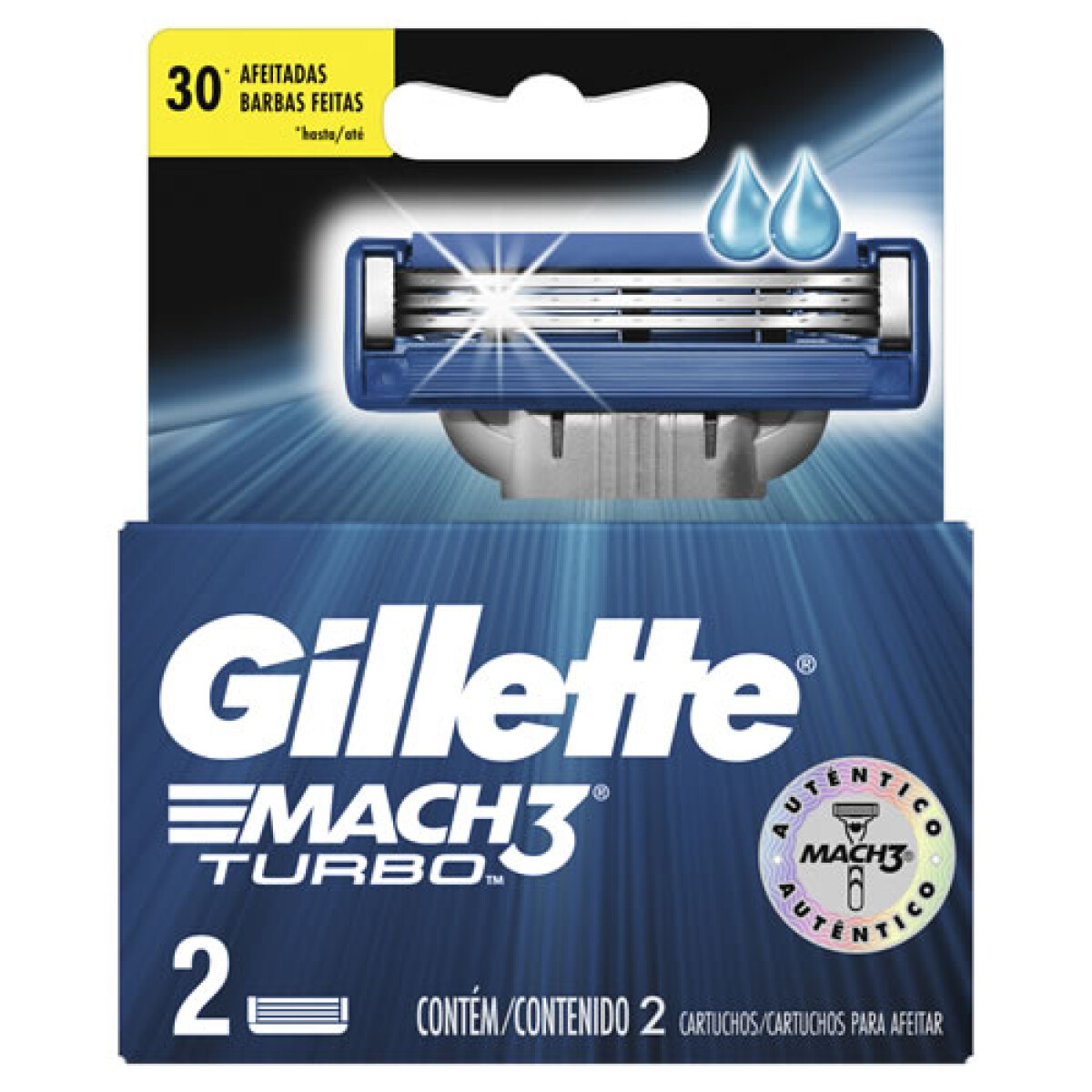 Gillette Mach 3 Repuesto 2 Unidades – Recambio para Afeitado 