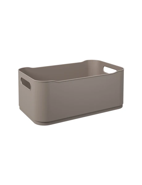 CESTO PLASTICO RECT 30.5x18.5x12CM WARM GRAY COZA CESTO PLASTICO RECT 30.5x18.5x12CM WARM GRAY COZA
