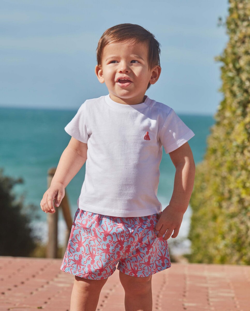 Bañador Estampado Pulpos - Gris 