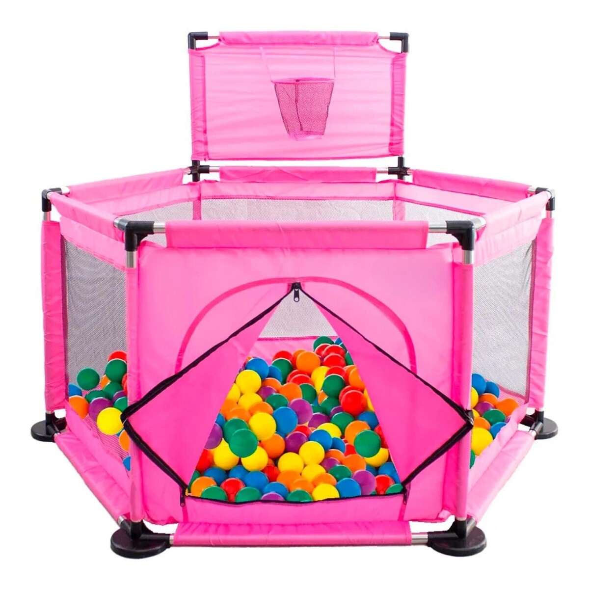 Gimnasio Pelotero Infantil Hexagonal IYTRER-032 - ROSA 