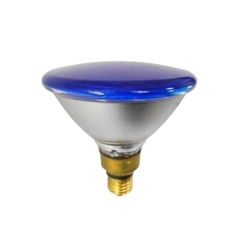 Lámpara halógena tipo PR38 80W, E27, azul L12310
