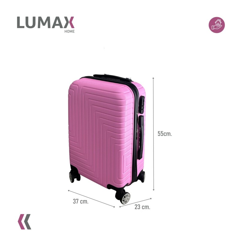 Valija Carry-on de mano Rígidas Con Organizadores Rosa