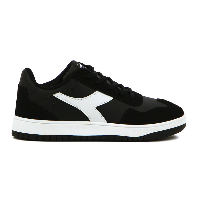 Championes Casuales Mujer Diadora Wind Negro-Blanco