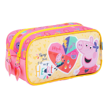 Cartuchera Peppa Pig Doble Cierre Gran Capacidad 2