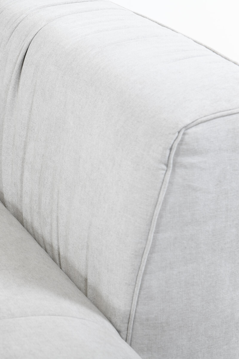 CORSO SOFA CORSO CHAISE DER 266X105X80CM (2PIEZAS) TELA GRIS CLARO