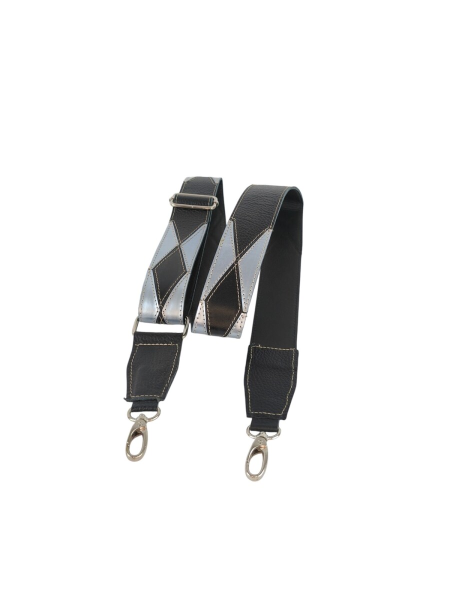 Correa de cuero puzzle - Negro 