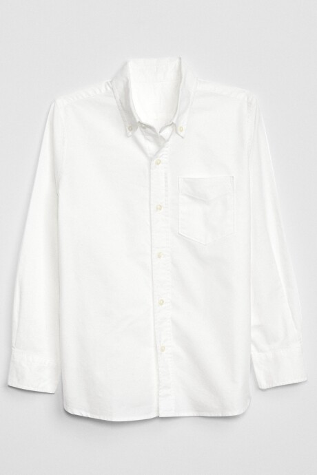 Camisa Oxford Niño White 2