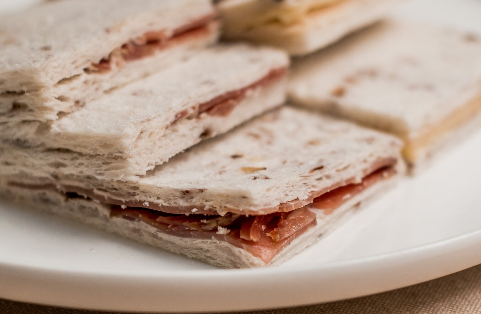 Sandw. de pan de nuez con bondiola y rúcula 