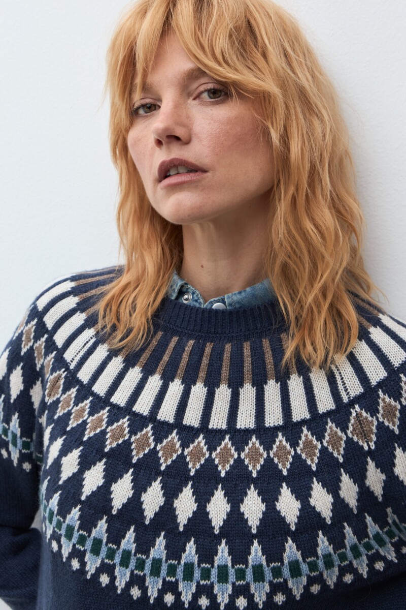 Sweater Bariloche azul marino