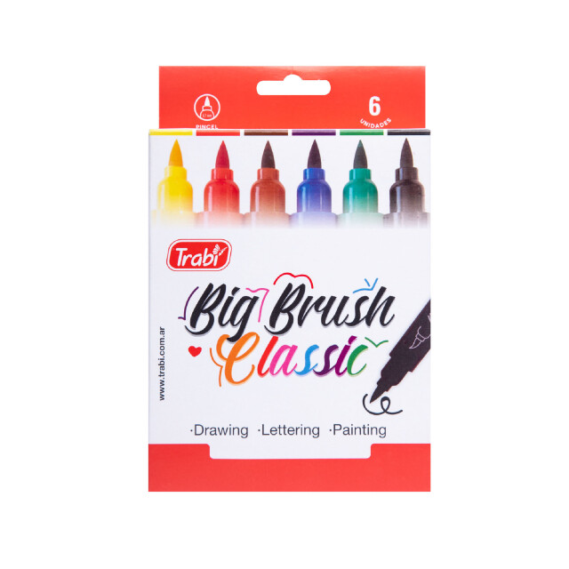 Juegos Didacta Marcadores Pincel Big Art x6 Multicolor