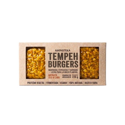 Tempeh burger merken, ajo y lima Aminoteka Tempeh Burger Merken Ajo Lima