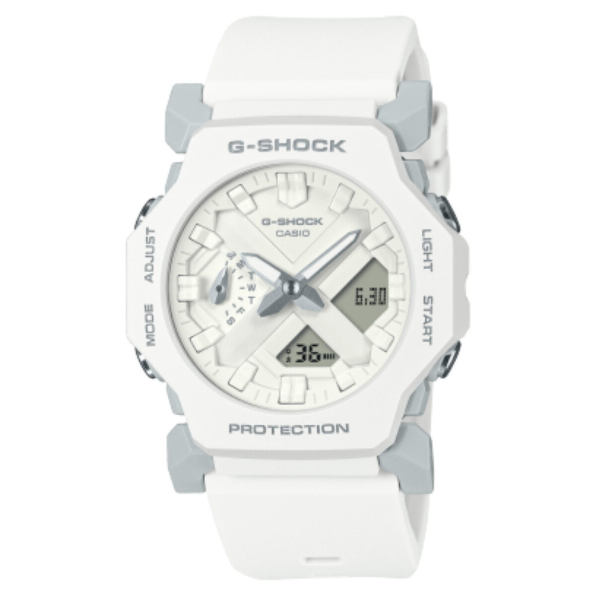 Reloj CASIO G-SHOCK GA2300-7ADR Resina Blanco Esfera 42mm 