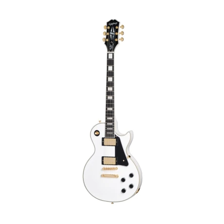 Guitarra Electrica Epiphone Les Paul Custom Alpine White C/ Funda Guitarra Electrica Epiphone Les Paul Custom Alpine White C/ Funda