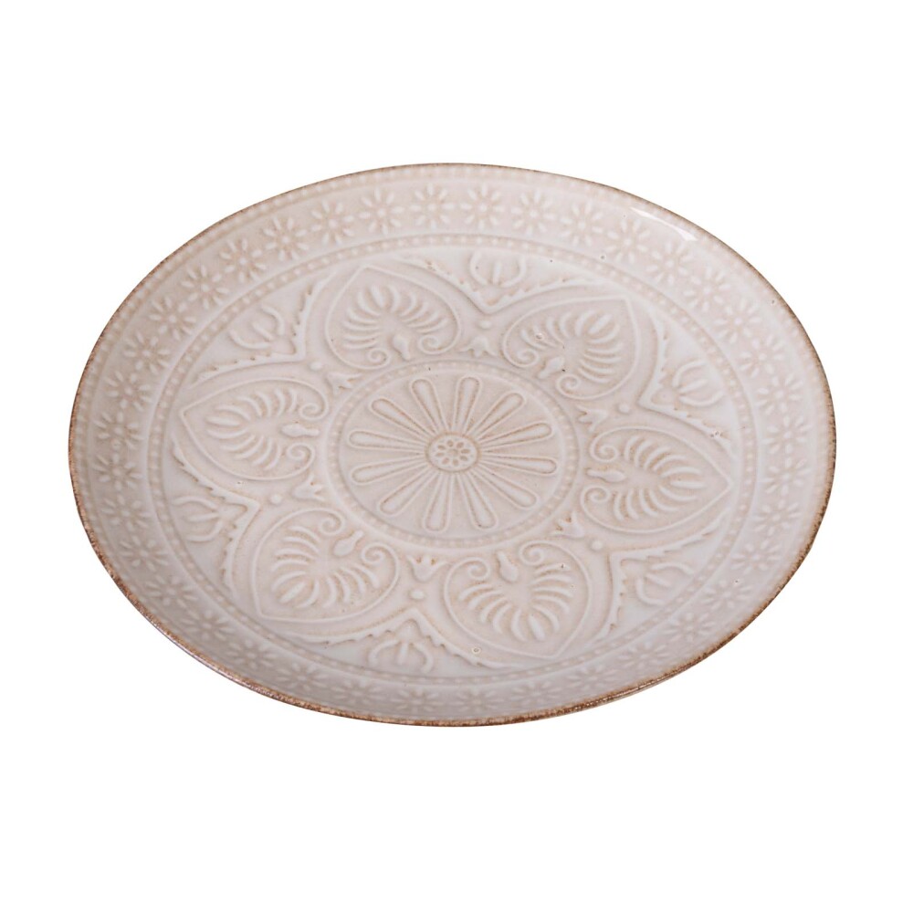 PLATO CERAMICA NATURAL-BEIGE MILLIE