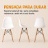 Silla Comedor X6 Combohome Eames Reforzada Premium Nórdica Blanco 1