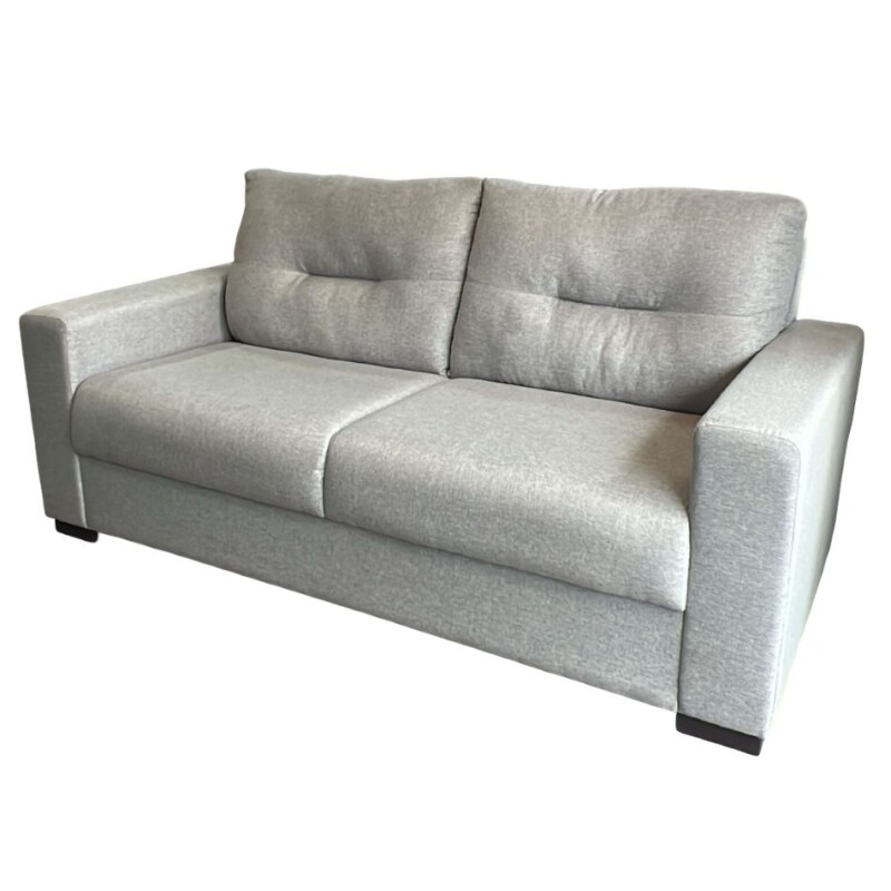 SOFA 3 CUERPOS - TAPIZADO TELA GRIS CLARO SOFA 3 CUERPOS - TAPIZADO TELA GRIS CLARO