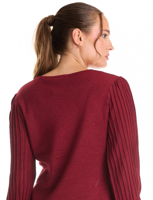 Buzo Mga Plisada Det BORDEAUX