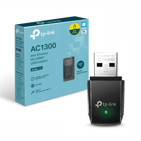 Adaptador USB Tp-link Nano Dual Band AC1300 001