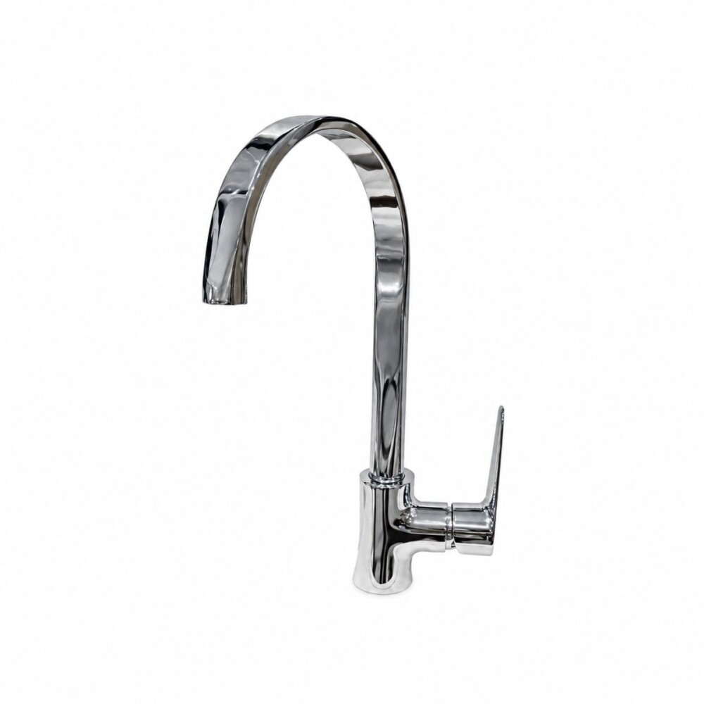 Grifería de cocina Monocomando de mesada Euro Cromado Brillante Grifería De Cocina Monocomando De Mesada Euro Cromado Brillante