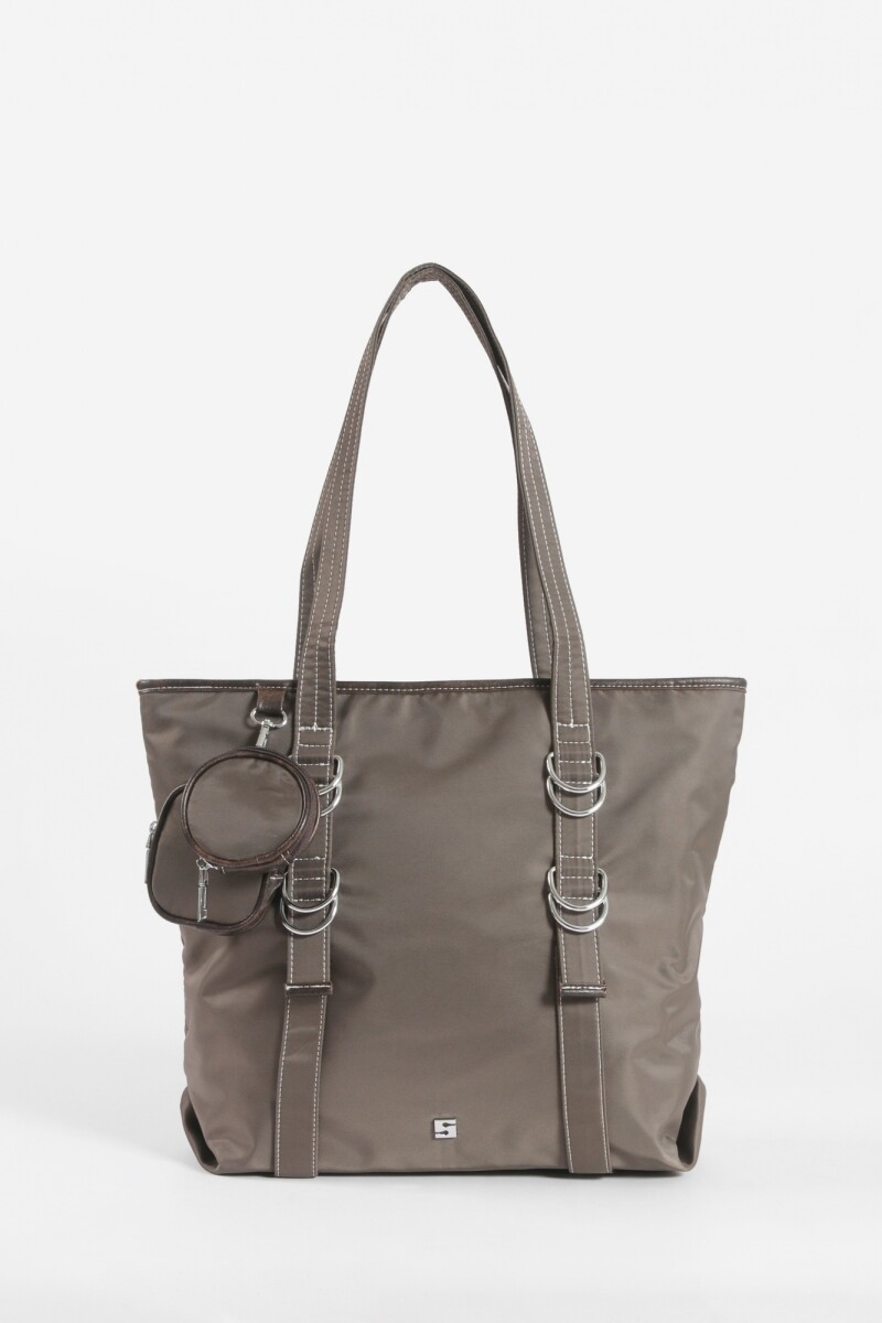 Shopper con monederos removibles verde