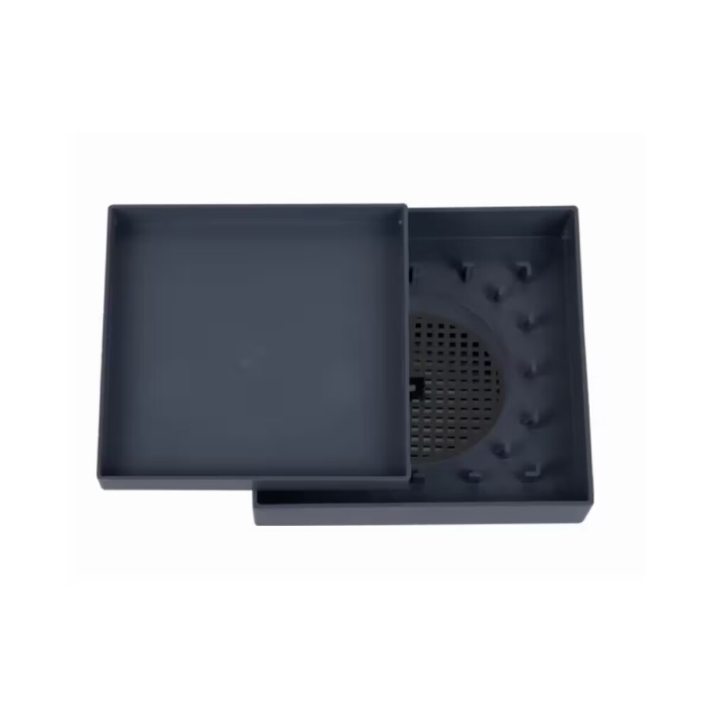 Receptáculo de ducha oculto 10x10 gris oscuro Receptáculo De Ducha Oculto 10x10 Gris Oscuro