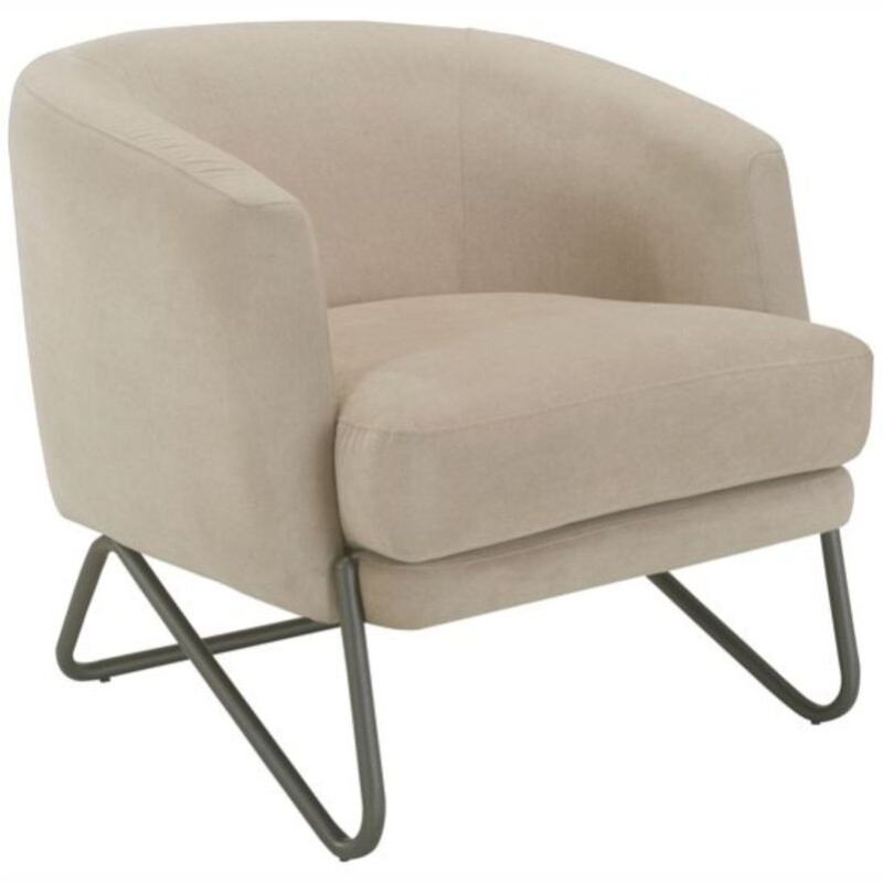 Butaca 3788 Tapizada en Tela Marrón