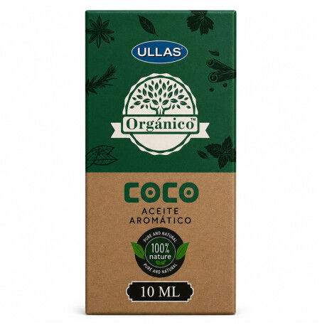 Aceite esencial orgánico ULLAS Coco 10ml Aceite esencial orgánico ULLAS Coco 10ml