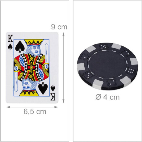 Maletín De Poker C/ Llave 300 Fichas Cartas Y Dados Jug013119