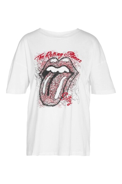 Camiseta Rolling Stones Bright White