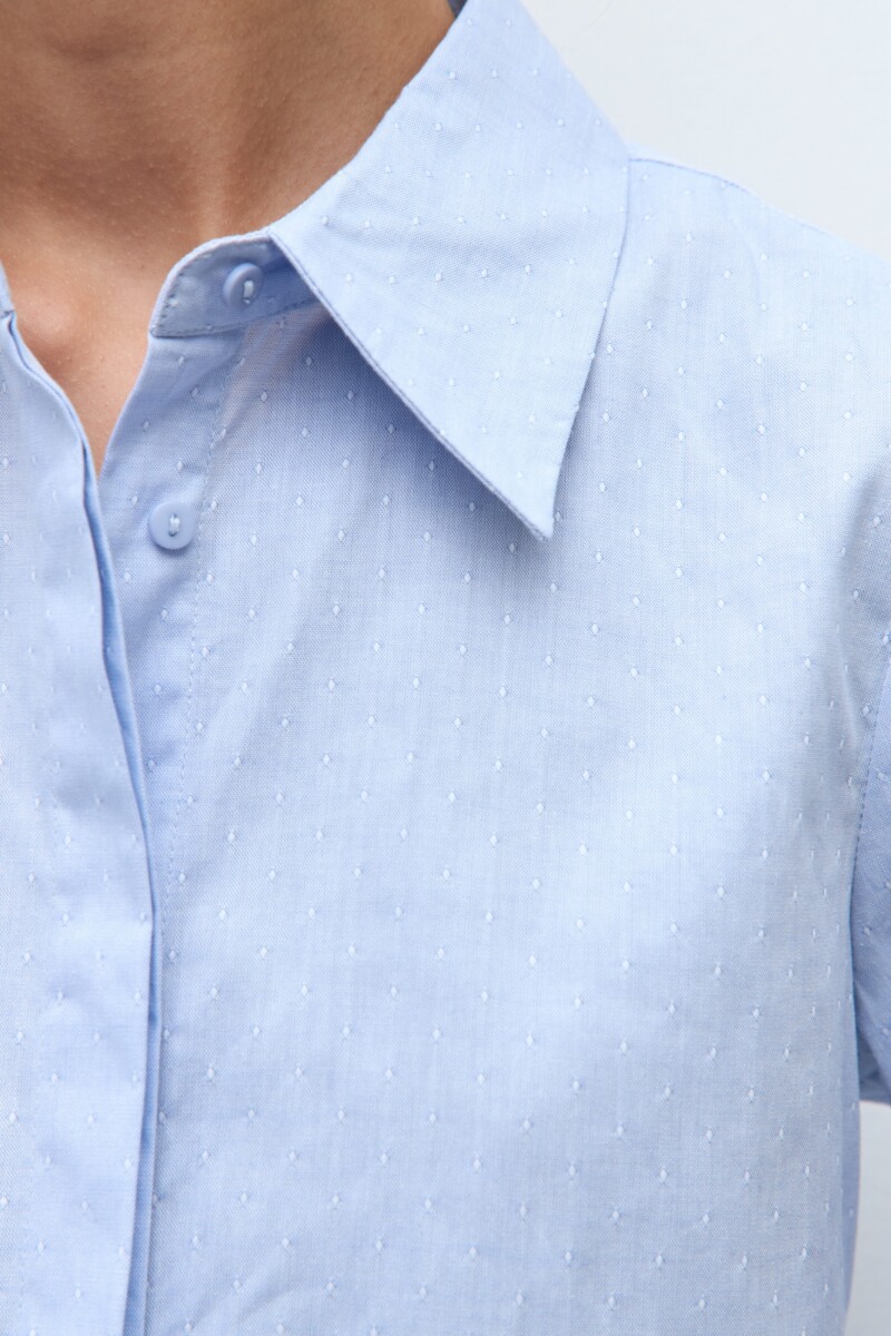 Camisa fantasía celeste