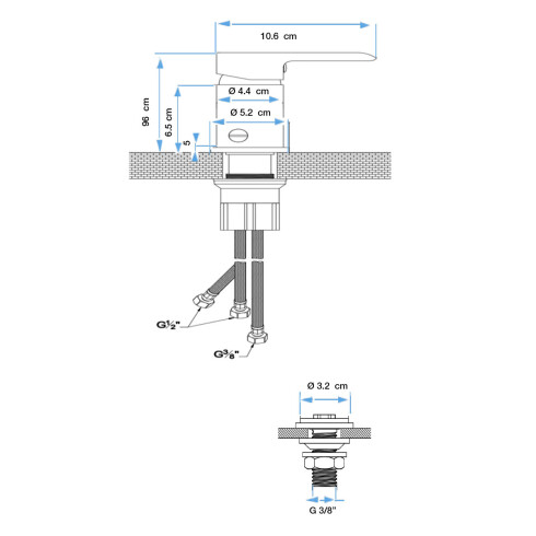 GRIFERIA DE BIDET MONOCOMANDO CROMO AQUALIA 000