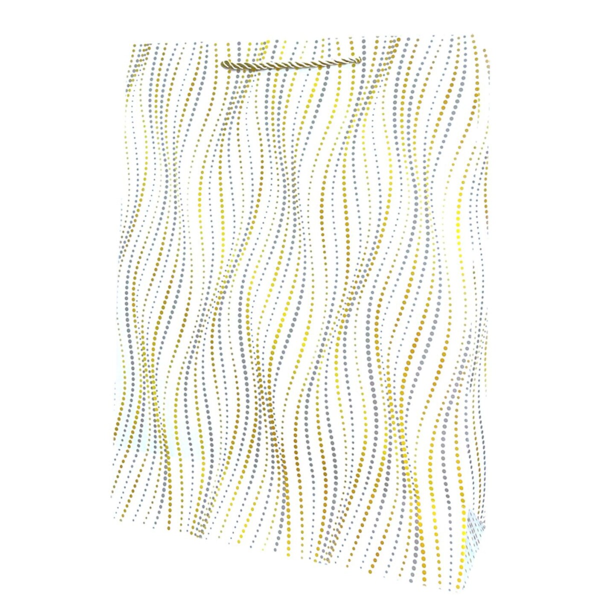 Bolsa Top Grande - Diseño Puntillismo Blanca 