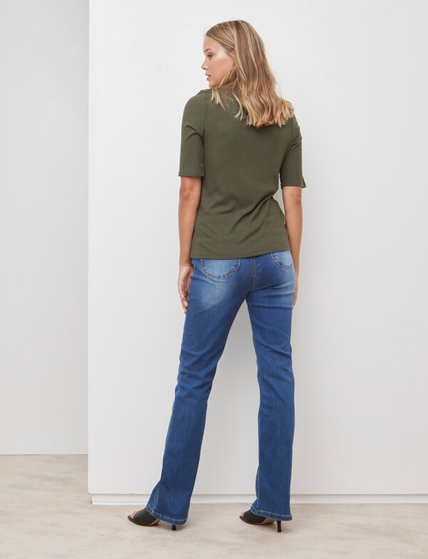 Remera Rib VERDE