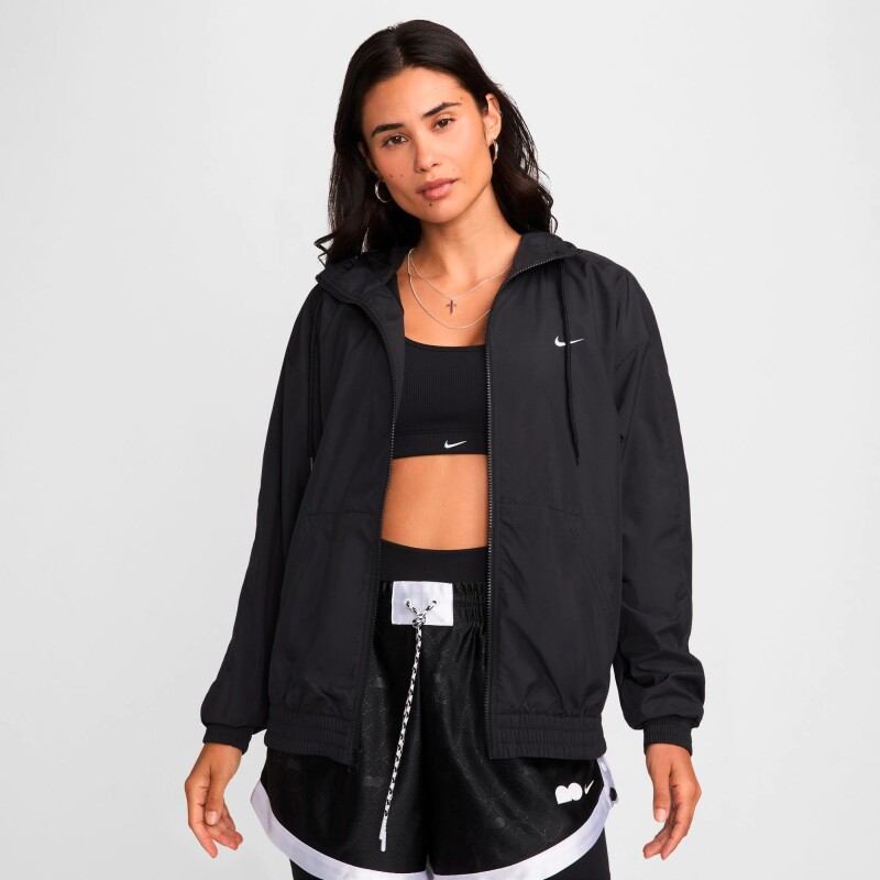 Abrigo Nike Sportswear Classic Wovens de Mujer Negro