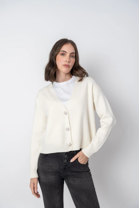 Cárdigan dama Blanco