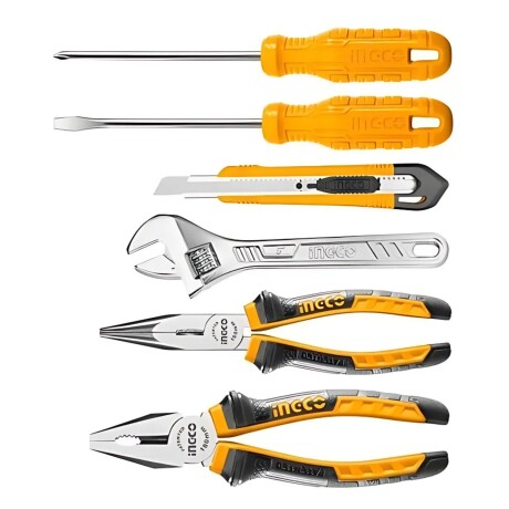 Kit Ingco de 7 herramientas manuales versátiles Kit Ingco de 7 herramientas manuales versátiles
