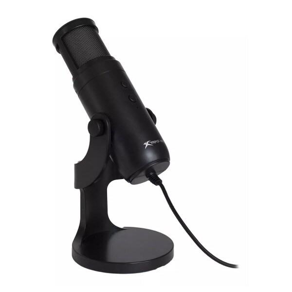 Microfono USB Gamer Luz RGB Omnidireccional Xtrike Me Xmc-03 Variante Color Negro