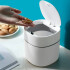 Mini Cubo Tapa De 2l Papelera Basura Plastico Mesada Variante Color Blanco