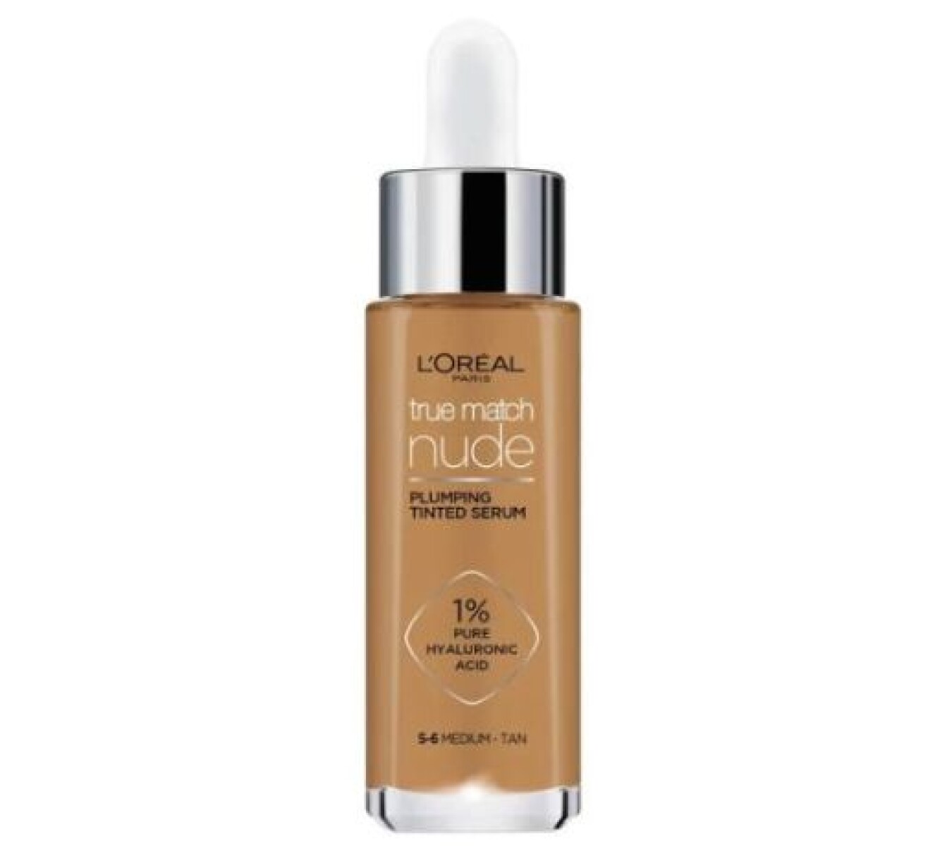 L’Oréal Base True Match Nude Serum con Ácido Hialurónico N°5-6 Medium-Tan 30ml – Piel Hidratada y Uniforme