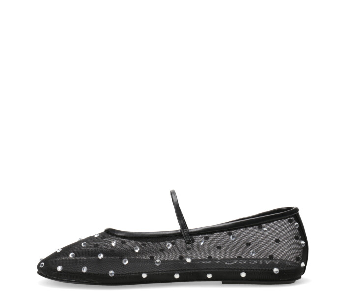 Balerina GRANADIN de tela con apliques Black