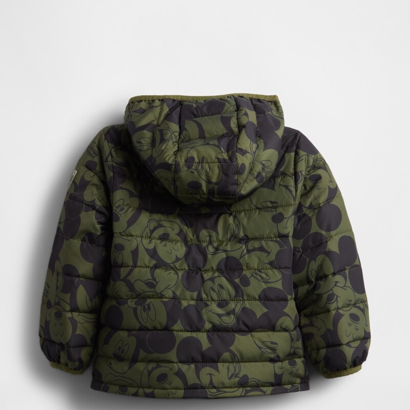 V-DIS FRCH LWT PUFFER ARMY JACKET GREEN